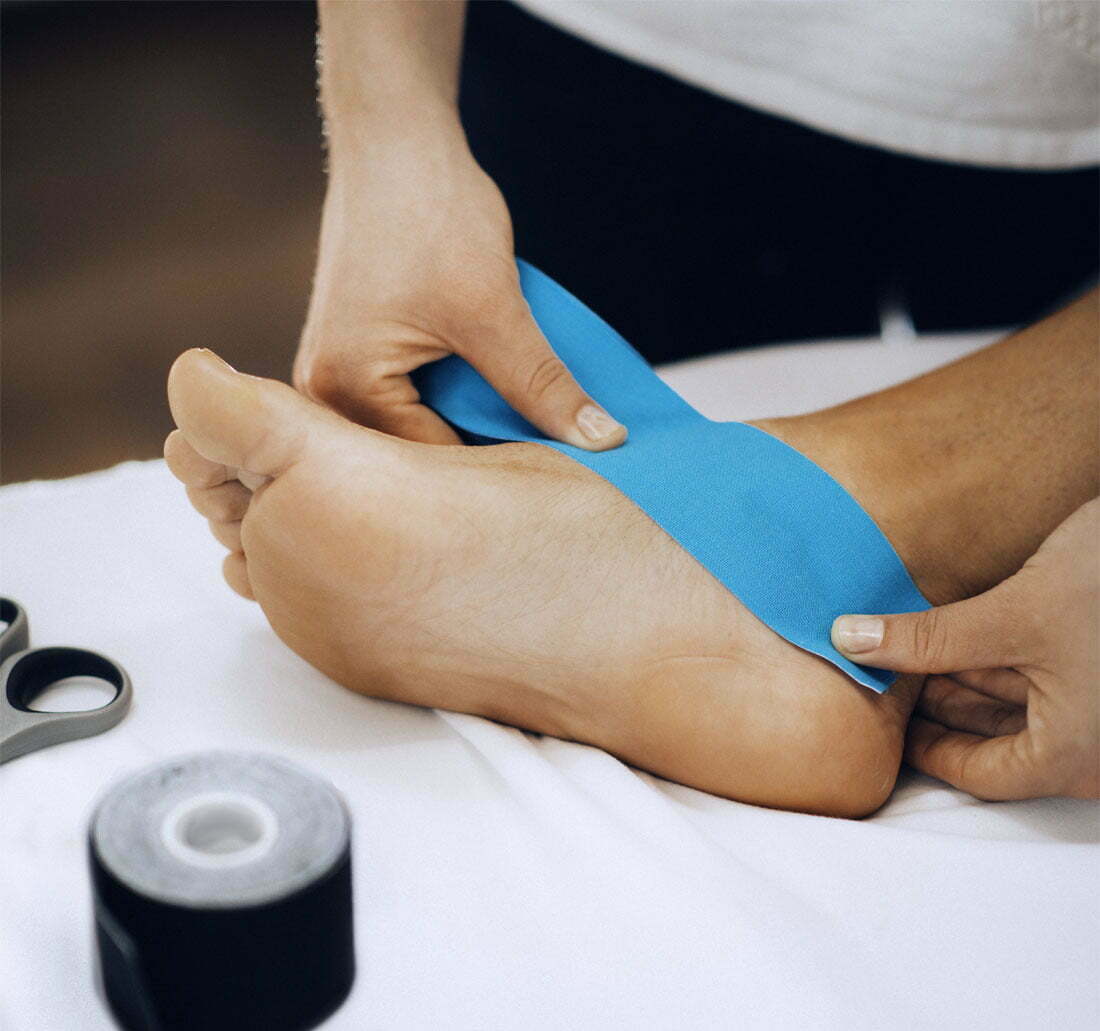 Kinesiology Tape vs. Athletic Tape vs. QUICK TAPE® Foot Support Straps